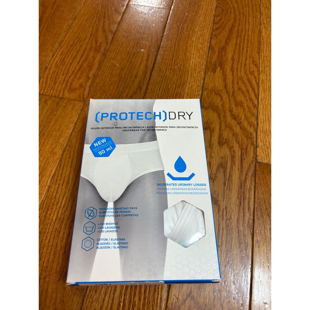 New PROTECH DRY Men's Underwear For Incontinence Absorbent Reusable Medium